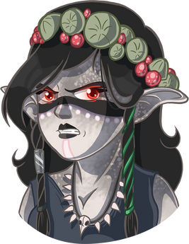 Example: Emoji/Sticker | Character: Mik'a Nswala (mateus)